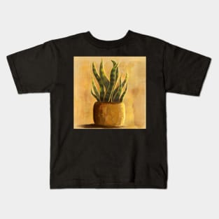 Potted Snake Plant Kids T-Shirt